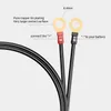 Car New 180cm SAE extension cable SAE to O-ring terminal harness quick disconnect with 10A fuse used for tractors motorcycles trucks cars RV