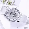 Wristwatches Fashion Watch Women Luxury Stainless Steel Quartz Military Sport Plastic Band Dial Wristwatch Elegant Round Casual