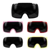 Okulary przeciwsłoneczne duże opakowanie wokół futurystycznych rave zakrzywionych obiektywów okularów przeciwsłonecznych Y2K UV400 Ochrona odcieni dla kobiet mężczyzn