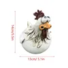 New Funny Chicken Fence Decor Resin Statues Home Garden Farm Yard Decorazioni Pollo Gallina Scultura Arte Artigianato Cortile Inaugurazione della casa