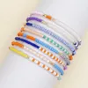 Bracelets de charme Acessórios de moda de braceletes coloridos de miçangas de miçangas multi -colorido para mulheres Baga de corrente de aço inoxidável Presentes