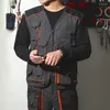 Tute da uomo Giacca da lavoro Uomo Eletrician Pantaloni cargo Multi tasche Gilet per attrezzi Tute Abbigliamento da lavoro Uniforme Saldatura