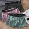 UNDUPTS 3 PCS Erkek Giyim Boksör Man Panties Seksi Pamuk Konforlu Nefes Alabası Moda Erkekler Boxershorts u Dışbükey Erkekler Boksörler