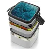 Louça Black Ice-Jtf2 Roufxs - Bento Box Compartimentos Salada Recipiente de Frutas Vídeo Game Pele Gelo Inverno Jtf2 Frost Sub Zero