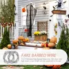 Dekorative Blumen Simulationsdrahtkette Spukhaus Decors Streichspielzeug Halloween Party Stacheldrehes Szene Requisite machen Kit Dekoration