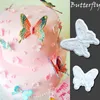 Pişirme kalıpları 2pcs Butterflycookie kesiciler bisküvi kalıp kek fondan şeker akımı kelebek şekil çerez damgası dekorasyon için pasta dilimleyicisi