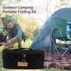 Backpacking Packs Nomade Sac de rangement extérieur Boîte de stockage de réservoir de gaz de camping multifonctionnel 600d Oxford Imperproof Zipper Mesh Pocket Equipment W0425