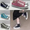 Années 1970 Chaussures décontractées Baskets Femmes Hommes Plateforme Classique All Star Chuck 70 Taylor Gros Bas Haut Blanc Noir Sneaker Toile 35-46