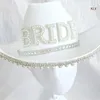 Bérets Chapeau de cowboy de mariée avec voile Cowgirl Bachelorette Party pour être pour la douche nuptiale