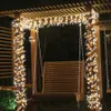 Weihnachtsdekorationen 30m 1500LED Weihnachtsgirlandschnur Lichter Outdoor 8 Modi Kracher Feenleuchten für Gartenfeier Hochzeitsjahr Dekor 231124