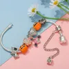 Braccialetti con ciondoli Bracciale Fashio color argento con perline di piume di zucca Braccialetti per donna Uomo Gioielli per bambini Goccia regalo