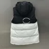 Giacca invernale gilet firmato Piumino donna Piumino bianco Piumino canotta moda breve lettera ricamata cappello cappotto staccabile donna cc