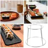 Dinnerware Sets Stainless Steel Griddle Seafood Tray Holder Display Shelves Dish Rack Pizza Accessory Foods