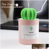 Essential Oils Diffusers Prickly Pear Usb Desktop Humidifier Office Bedroom Home Quiet Small Negative Ion Portable Air Purifier Y20011 Dhw90