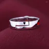 Cluster Rings Anime Uchih-Itachi Sharingan Cosplay 925 Sterling Silver Adjustable Finger Ring For Men Jewelry Women COS Props Birthday Gifts