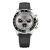 Designer Rol Watch Relógios Masculinos Relógio de Luxo Seis Agulhas Três Olhos Mecânicos Clássico Cinto de Aço Fita Multifuncional Panda Di Watch Moda Masculina Top Acessórios
