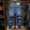 Jeans da uomo Primavera Elastico in vita Pantaloni Harem larghi da uomo di grandi dimensioni Marea Lunghezza tagliata slim oversize 6XL 44 46