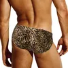 Underpants ADANNU Mens Underwear Breathable Leopard Briefs Sexy Gay Jockstrap Bikini Brief Shorts For Men Male Panties AD744