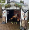 Attractive oxford 6x4m Inflatable Bar Pub Air Pub House Nightclub Shelter party Tent center Double Printing for Event