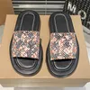 Damen Hausschuhe Vintage Canvas Plaid Slide Flip Flops Gummi Flat Bottom Beach Scuffs Mokassins Sandalen