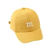 Children's Kid Baseball Cap for Girls Boy Hats Sunscreen Baby Hat Hip Hop M Letter Embroidered Kids Caps 1-6-8-12-15 Years P230424