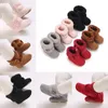 Bottes hiver né bébé coton chaussons semelle antidérapante enfant en bas âge garçons filles premiers marcheurs infantile chaud polaire chaussures neige caoutchouc