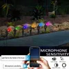 Lawn Lamps 6Pack RGB DC12V LED WIFI jardin lumières paysage éclairage voie pelouse cour allée WIFI lampes téléphone portable contrôle Q231125