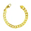 Charm Bracelets SAIYE 10/8/6mm Miami Curb Cuban Bracelet Chain For Men 24k Gold Color Hip Hop Party Jewelry 8 Inch