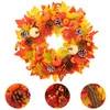 Decoratieve bloemen Kerstmis Halloween-krans Buitendecoraties Thanksgiving-kransen Zijden doek nep