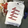 T-shirts de créateurs de vêtements de mode T-shirts We11done Trendy Br New Welldone Bullet Screen Lettre à manches courtes High Street Hommes Femmes Loose Coton T-shirt à col rond