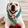 Dog Collars Christmas Pet Scarf Autumn and Winter Golden Retriever Labrador Doberman Accessories Supplies Disfraz de Perro