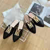 Designer Slippers Fashion Luxury Brand Sandals Women Flip Flops Fashion Genuine Leather Brand Formal Shoes Party Sandals Flat Sexy