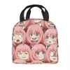 Impacchi di ghiaccio/Borse isotermiche Personalizzate Personalizzate Spy X Famiglia Borse per il pranzo isolate per le donne Anime Manga Resuable Thermal Cooler Food Lunch Box School J230425