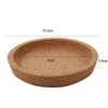 Table Mats 1/5 Pcs Minimalist Style Round Cork Coasters Heat Insulation Pads Vintage Simple Placemat Home Decorations