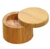 Wooden Seasoning Pot Bamboo Shaker Sugar Salt Pepper Herbs Storage Bottle Jar For Kitchen