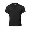 Męskie polo Muscleguys Man Fashion Shirt Casual Plain Kolor krótkiego rękawa Wysokiej jakości Slim Men Fitness Homme 230424