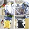 Jewelry Pouches 300pcs 17x23cm Foil Flat Ziplock Bags Clear Plastic Pe Zip Lock Bag For Cloth/food/gifts/Jewelry Packaging Display