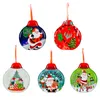 Kerstdecoraties Tinplate Candy Box Hangers Geschenk Lanyard pot Merry Decor voor thuis ornament Xmas Treechristmas