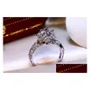 Trouwringen 1Ct Classic Solid 925 Sterling Sier Huwelijksverjaardag Liefhebbers Sona Diamanten Ring Verlovingsfeest Band Fijne Sieraden Mannen Dhabi