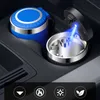 Auto-Aschenbecher mit LED-Licht, leicht zu reinigen, abnehmbarer Auto-Aschenbecher mit LED-Blaulicht für Autos, rauchfreier Aschenbecher für den Außenbereich