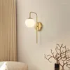 Vägglampa glas modern stil säng svart utomhus belysning lampor badrum ljus retro led switch