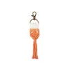 Keychains 2023 Tassel Macrame for Women Böhmen Gradient Handgjorda väv Keyring Holder Charm Bag bil hängande smycken present Miri22