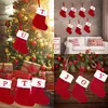 Kerstversiering Kerstsokken Breien Sneeuwvlok Letterkous Kerstdecoratie voor thuis Kerstboomornament Cadeau Navidad Natal 2024 231124