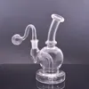 Heet verkopende nano -platen waterpijpglas olie brander bongwaterleidingen kleurrijke recycler dab rig bongs voor het roken van kleine bubbl -catcher met mannelijke glazen olieverbranderpijpen