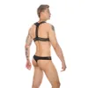 Herren Harness Tanga Set Exotische Bondage Dessous Körper Brust Gürtel Sexy T-Rücken Unterwäsche Fetisch Kostüme Nachtwäsche