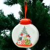 Kerstdecoraties Tinplate Candy Box Hangers Geschenk Lanyard pot Merry Decor voor thuis ornament Xmas Treechristmas