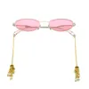 Occhiali da sole Corda tonda con catena Occhiali da sole moderni Star Fashion Street Photo Sunglasses 731