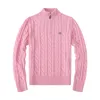 Designer Men's Sweater S Fleece Half Zipper Knitted Pullover Hooded Sweater Sweater Slim Fit Knitted S Jumper Samll Horse Warm Top