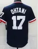 Mäns casual skjortor Japan 16 Ohtani White Striped Outdoor Sports Embroidered Stitched Hip Hop Street Baseball 230425