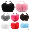 Ear Muffs Ear Muffs 2023 Faux Solid Color Winter Caps Fuzzy Warm Earmuffs For Women Plysch ers Style R231009 Drop Delivery Fashion ACCE DHF7M